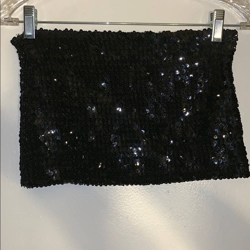 Sequined Crop Top